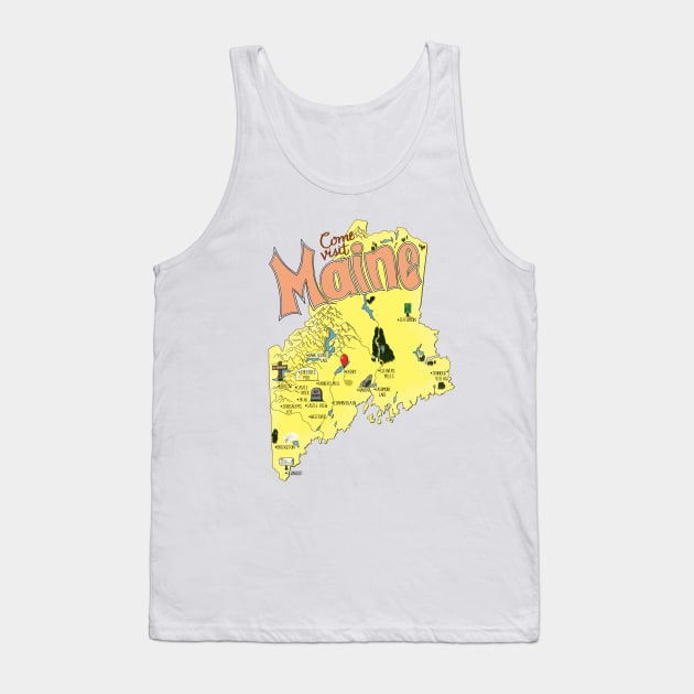 Stephen King's Maine Tank Top by BergenPlace